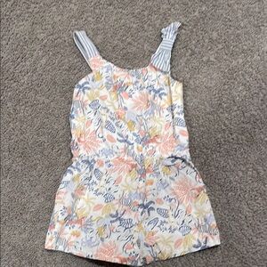 Floral Print Kids Romper